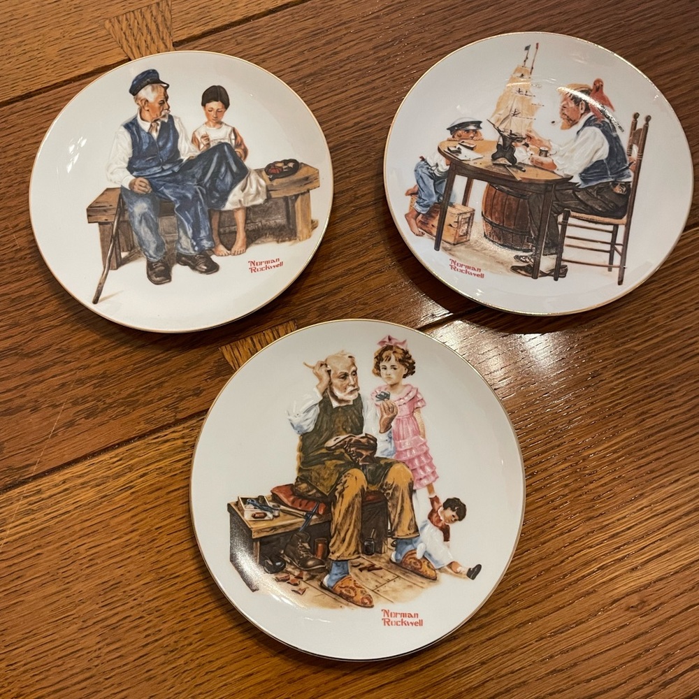 Norman Rockwell plates